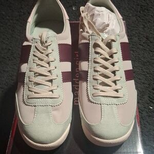 Madden Girl Pastel Green and Maroon Sneakers